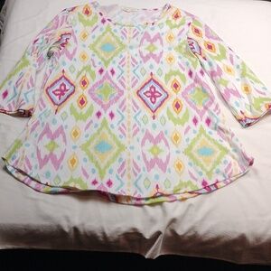 Indigo Soul women's 3/4 sleeved top size large